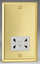 Victorian Brass - Dual Voltage Shaver Socket 115/230v product image 2